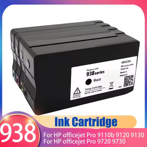 938 ink For HP 938 938xl ink cartridge New for HP officejet Pro 9110b 9120 9130 9720 9730 Printer in
