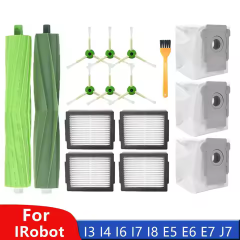 For IRobot Roomba I3 I4 I6 I7 I8 E5 E6 E7 J7 Robot Vacuum Cleaner Accessories Main Side Brush I,E & 