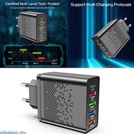 zebeaacc 4 USB Port PD48W Wall Charger 5V3A Multiple Device Simultaneous Charging Adapter ABS Power 
