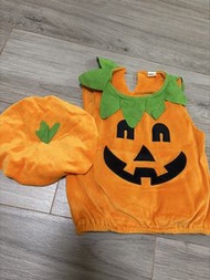 兒童萬聖節南瓜造型服裝連帽