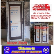 pintu aluminium acp full baru 80x200