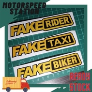 Sticker Pantul Cutting Reflective Fake Biker/Fake Rider/Fake Taxi Sticker Motor