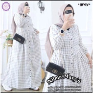GAMIS WANITA MOTIF KOTAK NILMA MAXY