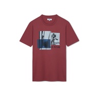 T-shirt AIIZ (เอ ทู แซด) - เสื้อยืดคอกลม พิมพ์ลายกราฟิก  City Graphic T-shirts cotton เสื้อยืดลายพิมพ์