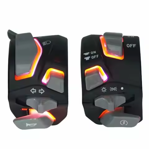 Customer Favorite Multi-Function 7/8In 22Mm Motorcycle Handlebar Switch With LED For Headlight & Sig