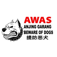 BEWARE OF DOGS, RARE DOGS, EXTERNAL STICKERS,