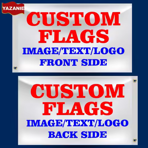 Custom Flag 3x5 4x6 5x8 6x10FT Make Your Own Flag with Photo Text Logo Image Single Double Sided Per