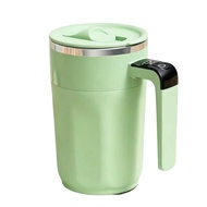 Self Stirring Magnetic Mug 400ml 13.53oz Digital Temperature Display One Touch Stirring 316 Stainles