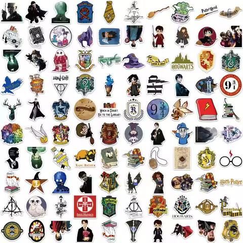 100 Harry Potter stickers, sci-fi movie graffiti, phone case, skateboard, suitcase, waterproof div d