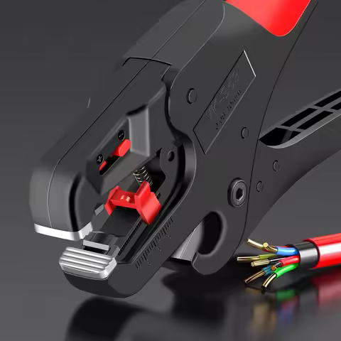 Automatic 2 in 1 Wire Stripper Tool Plier and Cutter for 32-7 AWG (0.03mm²-10mm²) Stripping and Cutt