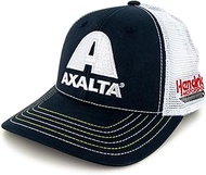 Checkered Flag Sports William Byron 2025 Axalta Sponsor Mesh Snapback Hat Blue/White, Black and Whit
