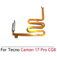 For Tecno Camon 17 Pro CG8 17P CG7 Home Button Fingerprint Sensor Return Power Flex Cable