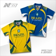 NeoSport | BRAZIL FANTASY V2 WORLD CUP RETRO FANTASY COUNTRY JERSEY | VINTAGE JERSEY | Football JERS