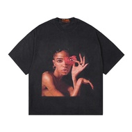 KKONTENER FKA TWIGS OVERSIZE TSHIRT BLACK BLEACH