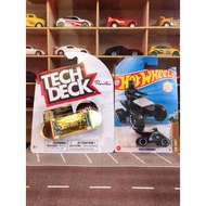 Tech Deck Primitive Gold Rare & Hot Wheels CyberquadTESLA