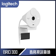 【10週年慶10%回饋】Logitech 羅技 BRIO 300 網路攝影機 - 珍珠白