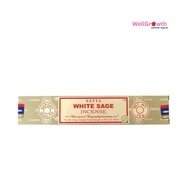 Satya Incense - Aura Fragrance, White Sage Incense Sticks (15g)