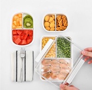 日本SP SAUCE塑膠分隔便當盒 微波爐加熱食物保鮮盒 食品收納盒