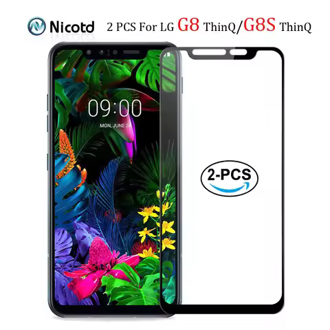 2pcs Full Cover Screen Protector Glass For LG G8S G8 ThinQ 9H Tempered Glass For LG G8s ThinQ G8 Thi