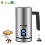 BioloMix 4 in 1 Stainless Steel Automatic Hot and Cold Milk Frother 500W