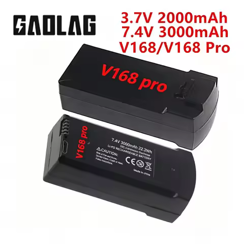 Original V168 GPS Battery 7.4V 3000mAh Lipo Battery for V168 PRO/MAX Drone 3.7V 2000mAh For V168 RC