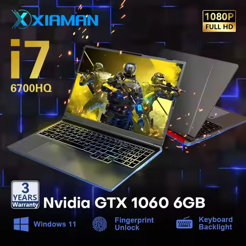 16" Portable Gaming Laptop intel Core i7-6700HQ GTX 1060 IPS 1920*1200 Windows 11 Laptop Computer 16