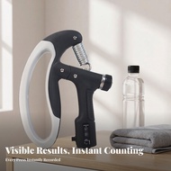 Counter Hand Gripper Knurled Knob Adjustable Hand Gripper Adjustable Grip Strengthener Spring Loaded