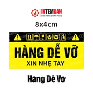 COMBO VINH LIEN Fragile Goods STAMPS YELLOW SIZE 8X4CM