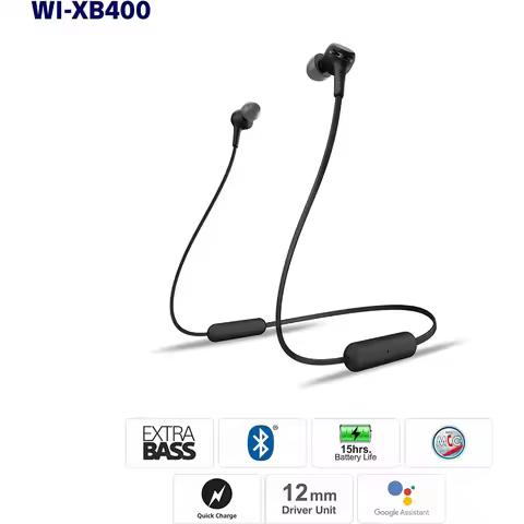 ORIGINAL WI-XB400 Wireless Stereo Earphone Bluetooth 5.0 Sport Earbuds HIFI Game Headset Handsfree w