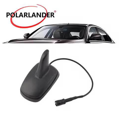 Black Navigation Shark Fin Antenna - AM/FM Radio, Sport Style for Audi/VW/Seat/Skoda Vehicles