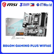MSI B840M GAMING PLUS WIFI6E AM5 DDR5 mATX 2.5G LAN PCIe 4.0 Wi-Fi 6E Motherboard itw