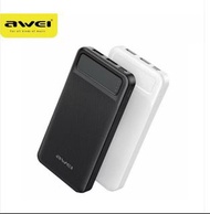AWEI P5K Portable Power Bank 10000mAh Powerbank Dual USB A Type c Micro Dual input Fast Charge Trave