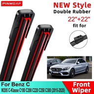 For Mercedes Benz C-Class W205 C-Klasse C200 C300 2015-2020 22"+22" Front Windshield Wiper Blades Br