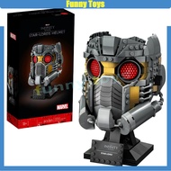 76251 star lord helmet building blocks assembly ornaments children's educational toys adult boy gift