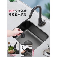 Bar Small Size Kitchen Counter Island Nano Under Counter Basin 304 Black Single Sink Sink Stainless 