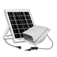 Solar Exhaust Fan | 12V Low Voltage |Stainless Steel | 8W/15W Solar Panel | For Kitchen/Attic/Garage