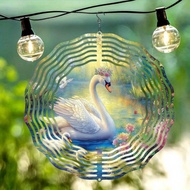 HelloYoung Kinetic Wind Spinner 3D Butterfly Flower Garden Yard Decor Outdoor Hanging Ornament