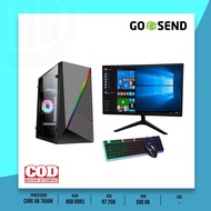 PC GAMING EDITING A8 7650K RAM 8 GB HDD 500 GB VGA R7 2 GB MONITOR 16 IN AND 19 INCH