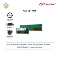 Transcend JetRam DDR5 5600MHz (U-DIMM / SO-DIMM) 8GB/16GB/24GB/32GB/48GB