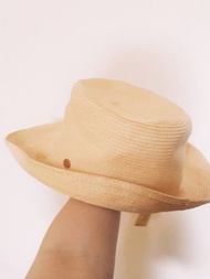 日牌全新含吊牌編織草帽遮陽帽太陽帽紳士帽圓頂帽