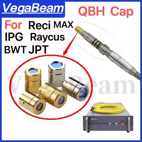 Raycus Max Reci Laser Source QBH Protective Lens D12.9 H9.4&D12.8 H16 Optical Fiber QBH Lens BWT D12