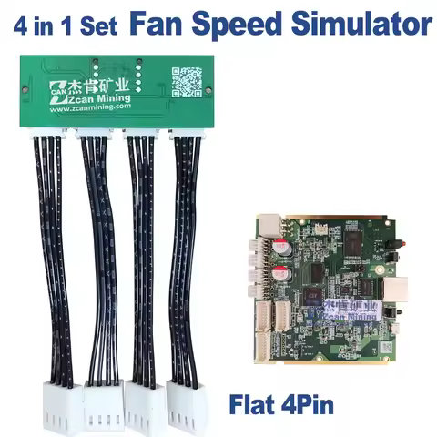 Antminer D7 L7 Z15 E11 KA3 KS3 HS3 Cooler Spoofer Emulator Flat 4Pin E9 DR5 Pro DR7 Cooling Fan Spee