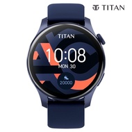 Titan Talk Black Dial Smart Silicone Strap watch for Unisex