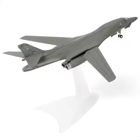 NUOTIE 1/200 B-1B Lancer Bomber US Air Force Ellsworth AFB 28 Wing Metal Diecast Model with Stand Ad