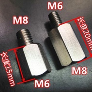 [Siegfried] 304 Stainless Steel M8 To M6 Adapter Screw M6 M8 Rearview Mirror Holder Mobile Phone