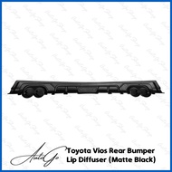 ☆  ¤ Toyota Vios 2013-2018 3RD GEN SUPERMAN Rear Bumper Lip Diffuser (Matte Black)