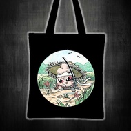 IGGLYBUFF, THE FEISTY KATANA-WIELDING PUFF BALL (POKEMON) Printed tote bag canvas