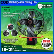 21V AIR Swing Kipas 8" Wireless Rechargeable Fan Outdoor Lithium Electric Fan Portable Camping Fan F
