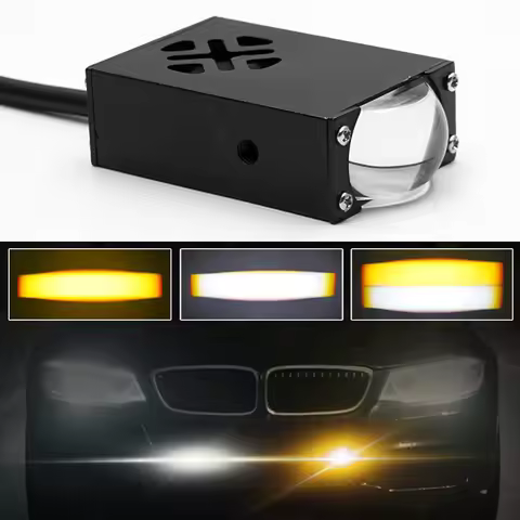Universal LED Car Headlight Bumper Fog Lamps Projector Lens Work Light Driving Headlight Auxiliary L