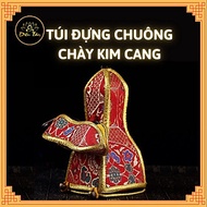 Túi vải gấm hộp đựng chuông chày kim cang Nepal mật tông tây tạng đồ thờ cúng bộ vỏ bao đựng chuông 